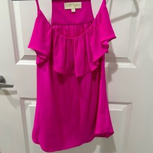 Britt Ryan hot pink silk cami